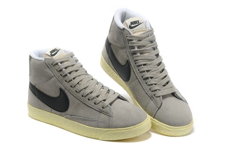 Nike Blazer Mid Suede millesime femmes chaussures gris noir (3)